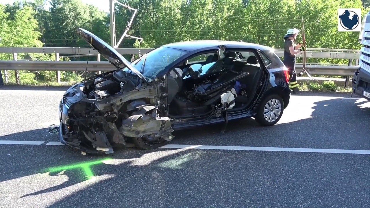 Verkehrsunfall auf der B42 bei Leutesdorf mit zwei Schwerverletzten
