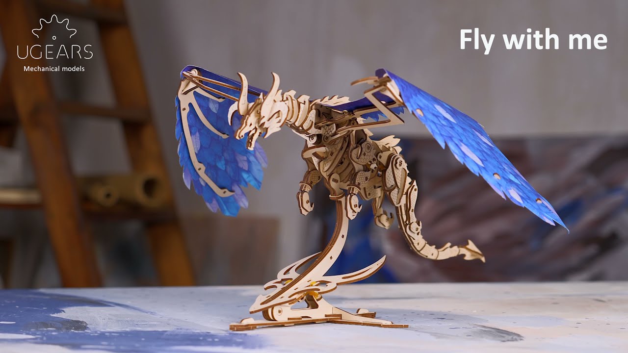 UGears - Windstorm Dragon Model Kit | Woodcraft