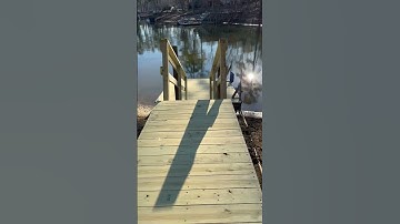 The Dock, Part 2. #homerenovation #lakelife #lakehouse #deertracks