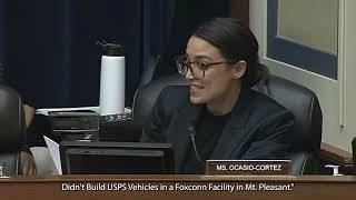 Rep. AOC Exposes USPS, Oshkosh Defense
