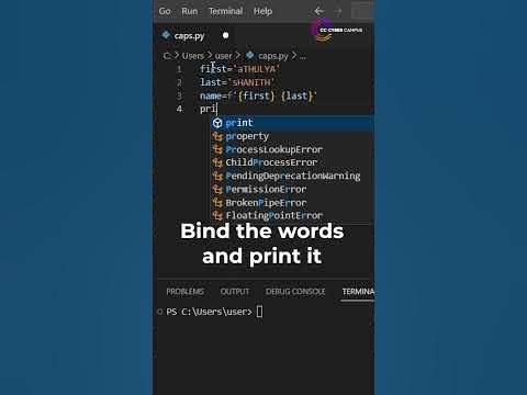How to Solve Caps Lock Error in Python | CC Cyber Campus - YouTube