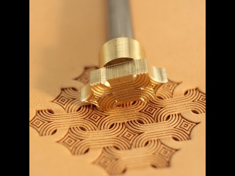 Brass stamp for leather work #227. How to use.