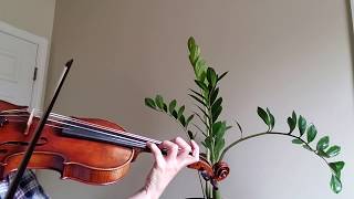 Minuet in D minor (J. S. Bach) violin progress - Week 2 #BacktoBach