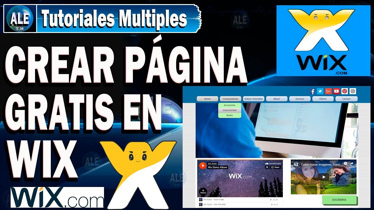 chocar Fortalecer olvidar Cómo Crear Una Pagina Web Gratis En Wix | Personalizar y Editar - YouTube