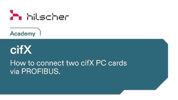 cifX PC cards Tutorial - How to connect two cifX cards via PROFIBUS