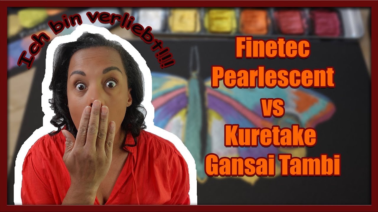 Welche Glitzeraquarellfarben sind besser? Finetec vs  Kuretake Gansai - teuer vs günstig