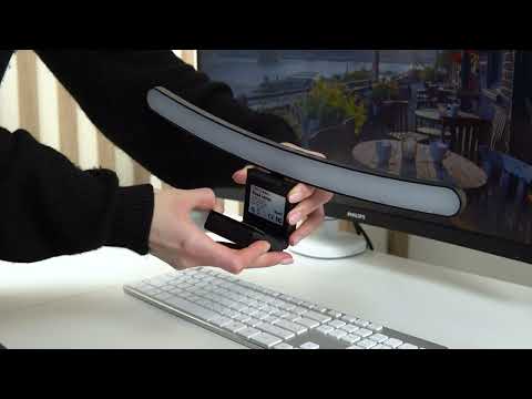 Настільна лампа OfficePro LED на монітор SL100B (SL100B), видео 1