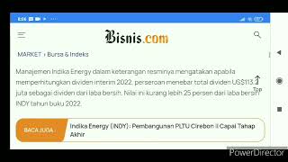 lo keng hong dan bla*k rock menerima deviden Indika Energy?