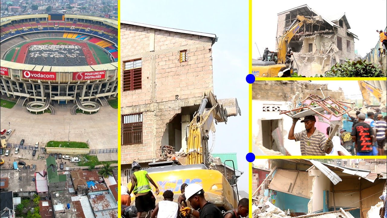 🚨 STADE DES MARTYRS : Jour 2 de la démolition massive des constructions anarchiques. On rase tout !