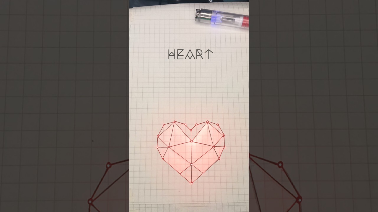 Glowing Geometric Drawing No.2