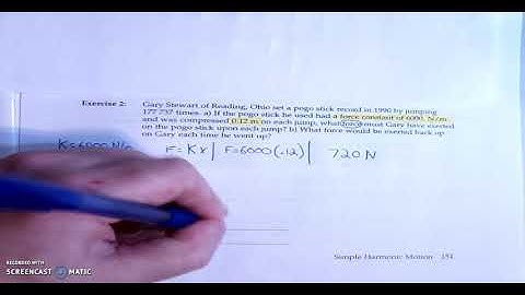 Simple Harmonic Motion Exercise 2