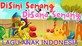 Disini senang disana senang🐔  | Lagu anak-anak ♥️ Animasi Ayam bebek main bola lucu dan menggemaskan