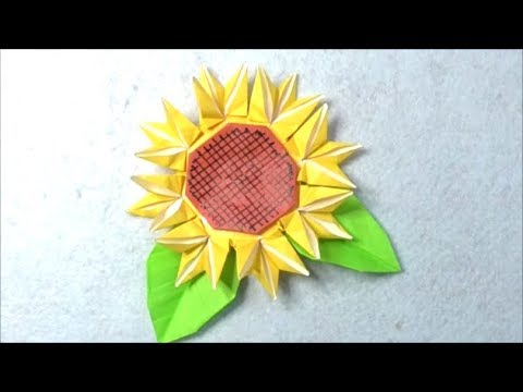 折り紙で作るヒマワリの花 Youtube