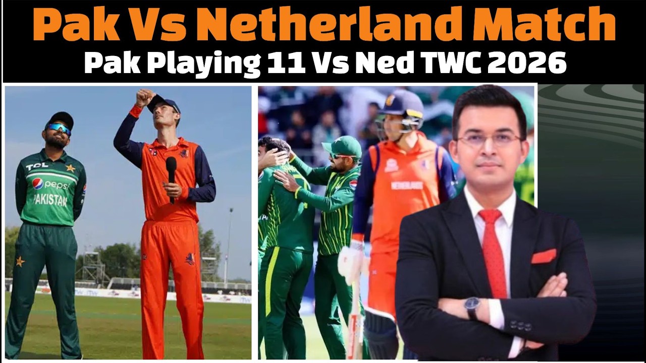 Pakistan Vs Netherland Icc T20 World Cup 2026 Match / pak vs ned / pakistan vs netherland match .