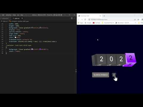 Animated 2023 count down Html CSS graphics #html #css #animation #2023