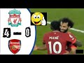 ليفربول و أرسنال اليوم 4 0 و هدف رائع لصلاح 