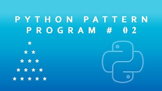 Half Diamond Pattern In Python | Python Pattern Programs
