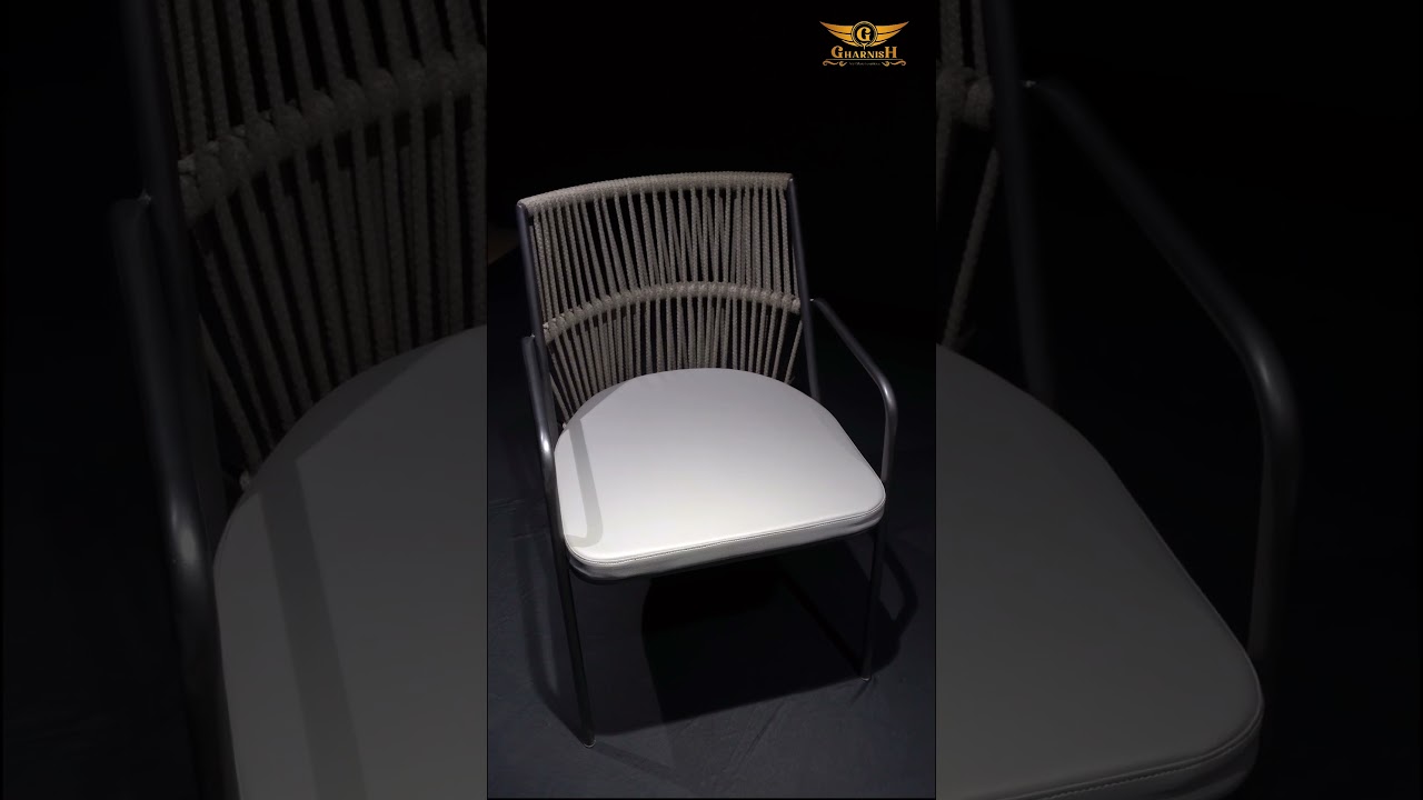 Outdoor rope chair for restaurants 