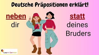 GERMAN Prepositions NEBEN + STATT in detail (16) | NEBEN + STATT mit Erklärung | A1 - B1