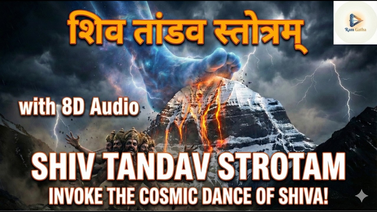 Shiv Tandav Stotram (Dark & Powerful- 8D Audio) | शिवतांडव स्तोत्र #shivtandav #mahashivratri #shiv