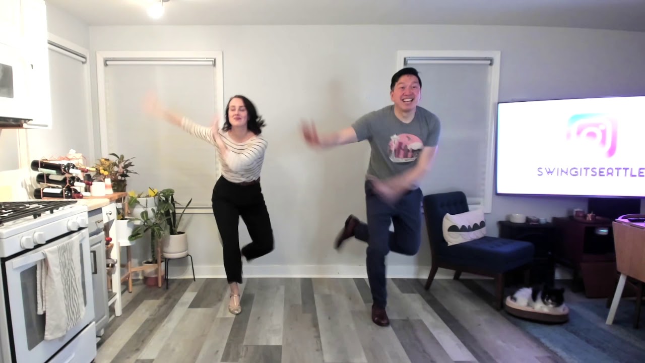 Swing It Seattle - Solo Jazz "Well Git It" - Swing Dance Katie & Mark Kihara