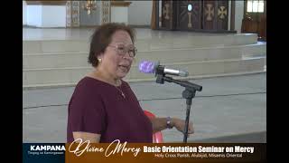 Divine Mercy Basic Orientation Seminar on Mercy