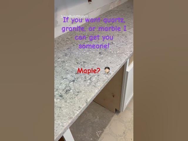 Taking Quartz for Granite!!!#kitchen #cabinets #Quartz #granite