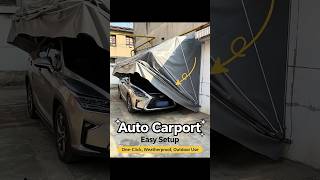 💎Wall-mounted carport, customizable to any size #carport #carcover #garage #outdoors #diy #luxury