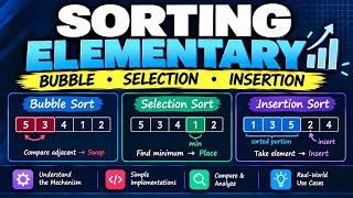 Session 3 | Algorithms | Sorting: Elementary — Bubble, Selection, Insertion
