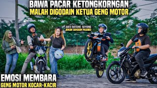 PACAR DIGODAIN KETUA GENG MOTOR SAAT PERTAMA DIBAWA KETEMPAT TONGKRONGAN!! Kabur kemana!?