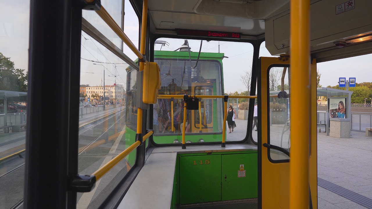 Poland, Poznań, tram 10 ride from Wierzbięcice to Polabska