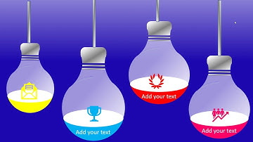 Light Bulb infographic slide design in PowerPoint💡 💡