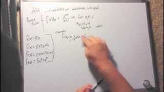 Calculus - Anti-Derivatives