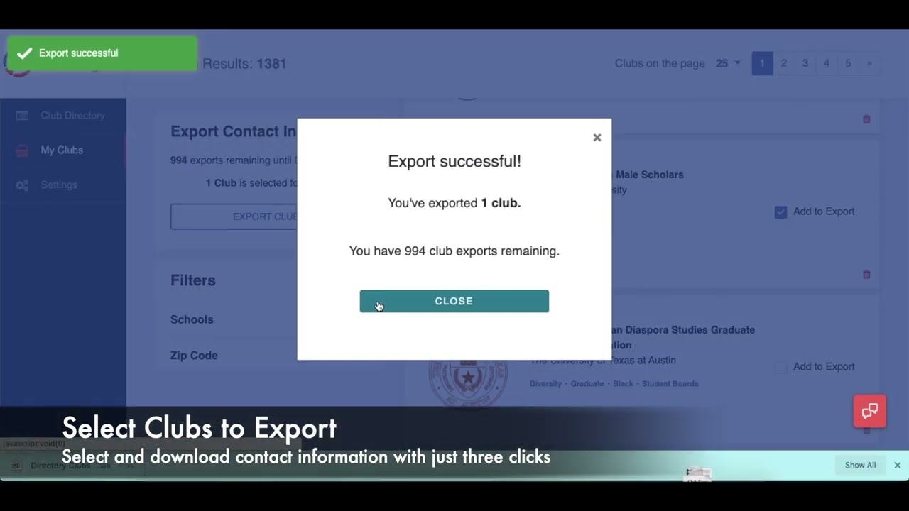 The Door of Clubs Platform (now with over 43,000 diversity clubs)