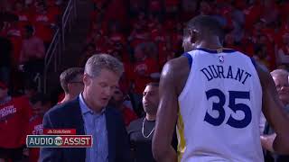Steve Kerr BEGS Durant to Trust his Teammates \& PASS by telling Story about Jordan during 5\/24\/18