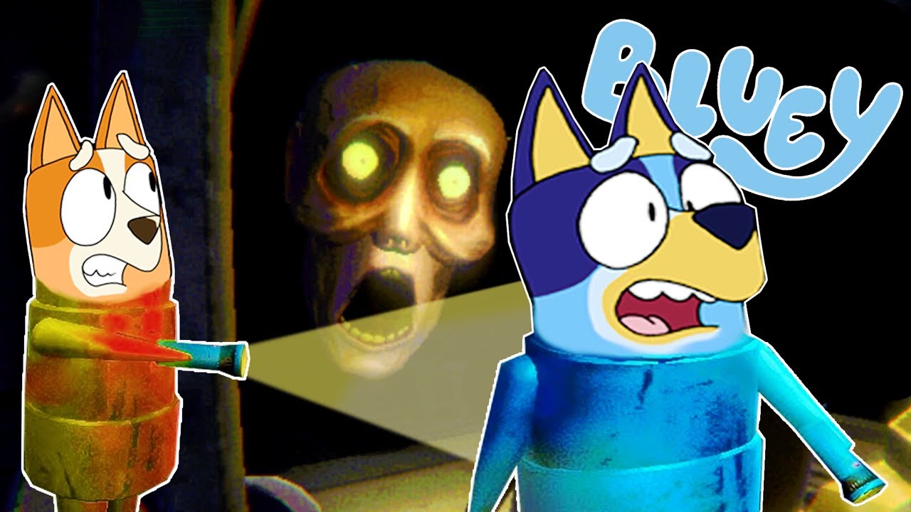 BLUEY y BINGO ENTRAN en el MUNDO de R.E.P.O | Las Aventuras de BLUEY en ROBLOX!