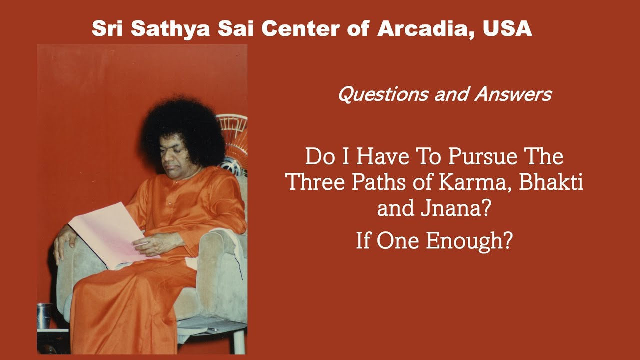 Do I Have To Pursue Karma, Bhakti and Jnana? | Q&A With Dr. Reddy - YouTube