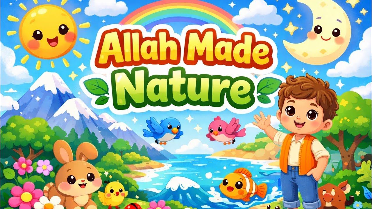Allah Made Nature 🌿 | Islamic Nursery Rhyme for Kids