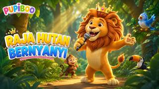 Raja Hutan Bernyanyi 🦁 Lagu Anak Ceria | Gerak dan Lagu Anak Indonesia