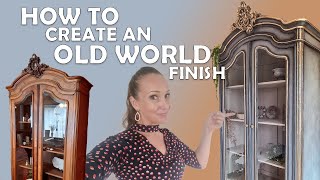 How to create an old world look using the ragging technique with chalk paint