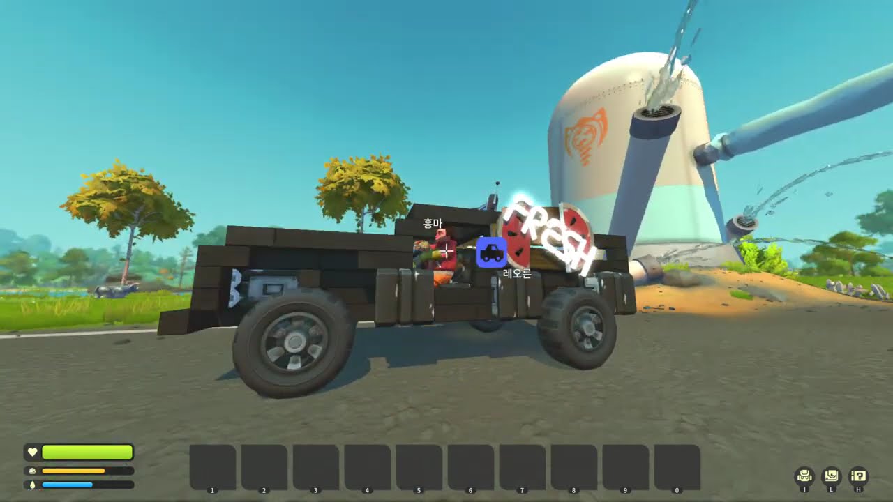 Scrap Mechanic - 그저 과언(寡言)이 플레이 하는 스크랩 메카닉 (흥, 른) - 난 역시 돌아다니면서 털고다니는게 취향이다... 중간중간 모음들