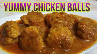 Spicy CHICKEN KEEMA BALLS GRAVY || Chicken Keema Balls Recipe || Keema Ball Curry