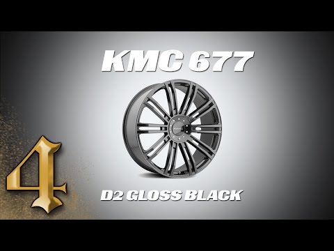 KMC Wheels 677 D2 Gloss Black