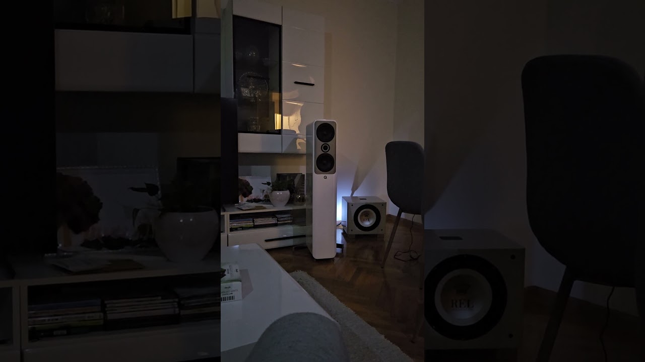q acoustics concept 50 / stereo pair Rel subwoofer T9x / Yamaha R-N803d #subwoofer #audiophile