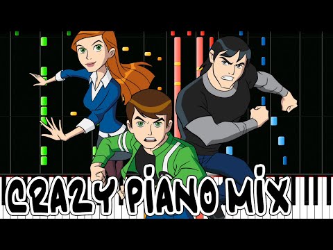 Crazy Piano Mix! BEN 10 ALIEN FORCE Main Theme