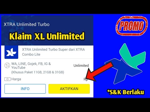 Cara Klaim Bonus Xtra Unlimited Turbo Pada Kartu Xl Combo Lite Youtube