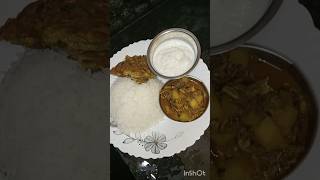 Lunch Thali। দুপুরের মেনু। shortstrendingviralvideoyoutubeshortsshortlunchthalireelsminivlog