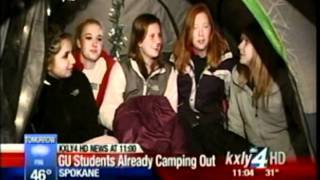 GU Students In The Cold As Zags Look To Beat Fighting Irish