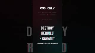 Animate Text Shred on Hover Today | CSS Only!