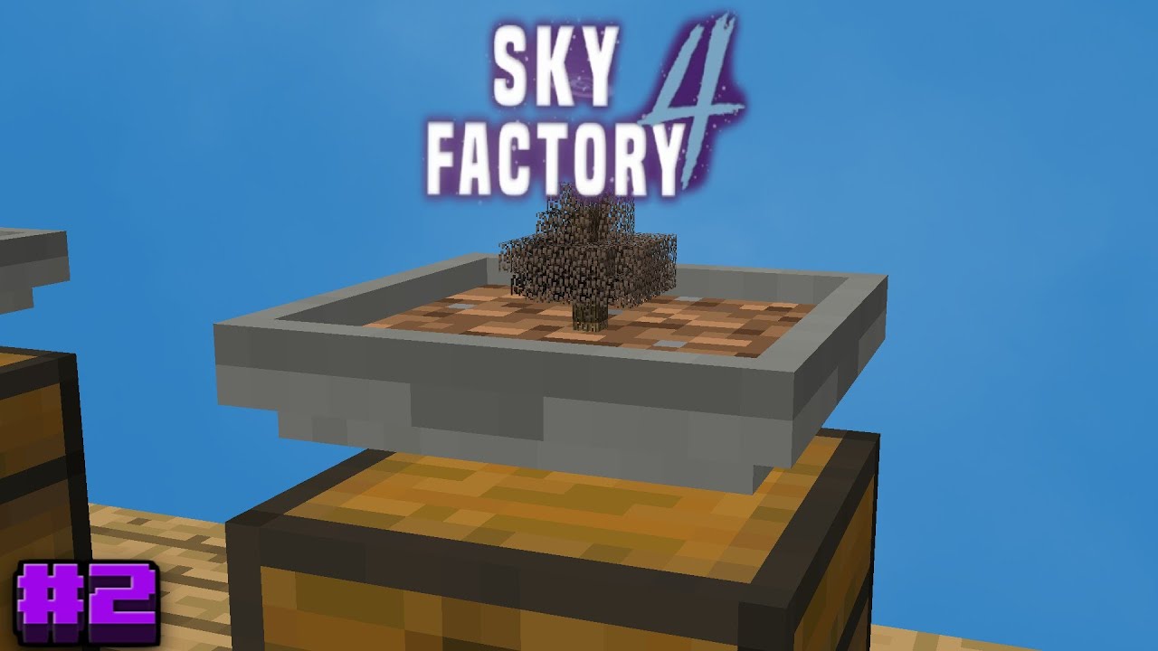 Sky Factory 4 Ep 2 - Auto Trees - YouTube